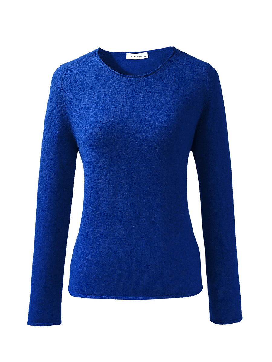 100% Cashmere Women's Loose Knit Sweater – COMOBOCA