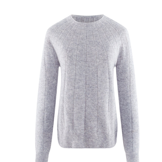 COMOBOCA 100% Cashmere Women's Ribbed Knit Pullover Sweater