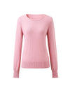 COMOBOCA 100% Cashmere Women's Pearl-Trimmed Knit Sweater
