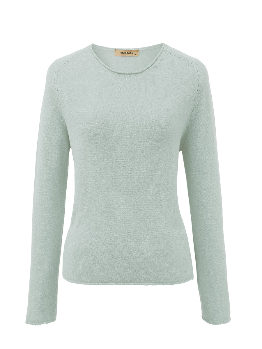 100% Cashmere Women's Loose Knit Sweater – COMOBOCA