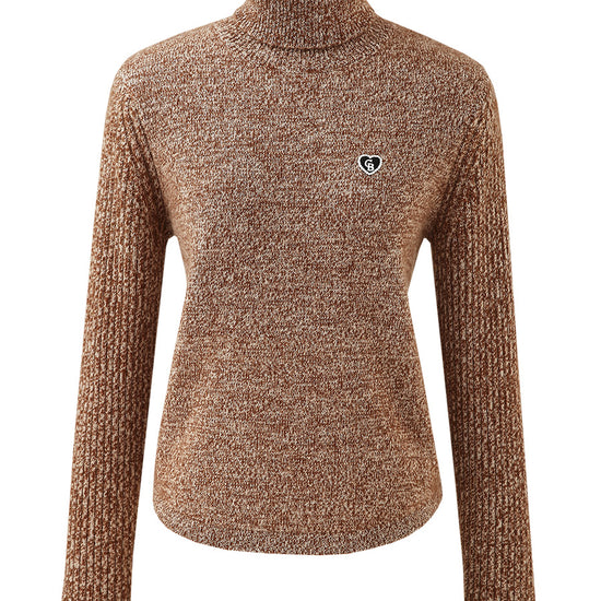 COMOBOCA 100% Cashmere Women's Turtleneck Knit Sweater