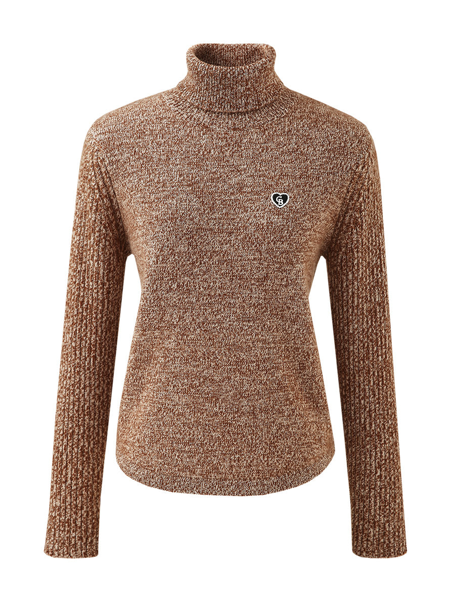 COMOBOCA 100% Cashmere Women's Turtleneck Knit Sweater