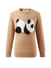 COMOBOCA 100% Wool Kids' Round Neck Intarsia Sweater