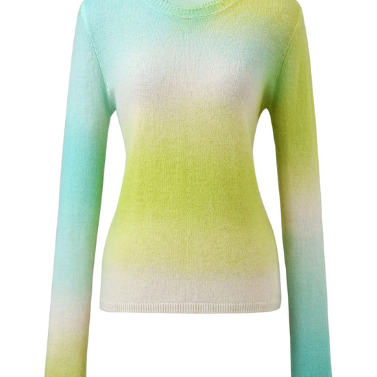COMOBOCA 100% Cashmere Women's Gradient Ombre Sweater