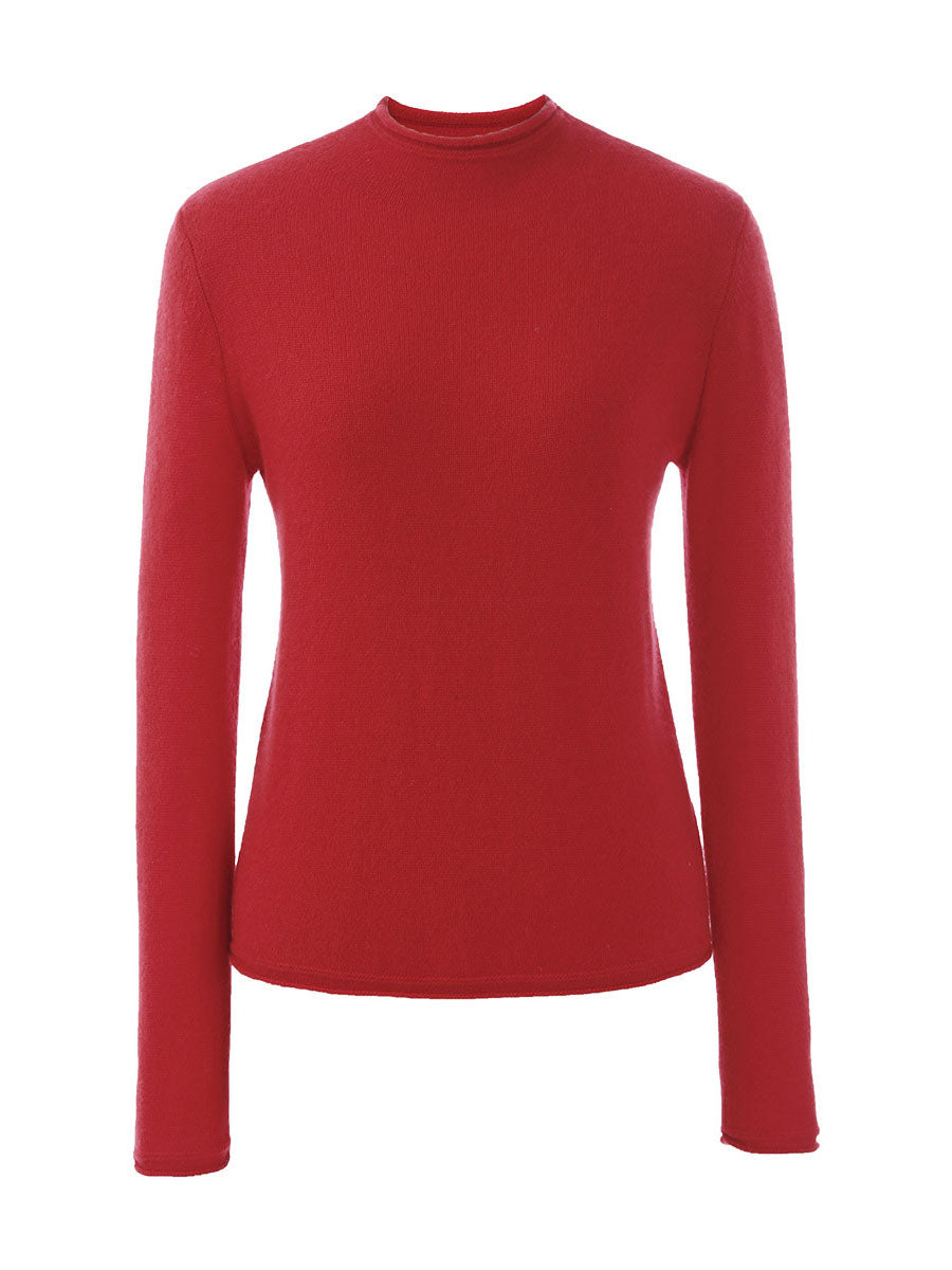 COMOBOCA 100% Cashmere Women's Round Neck Knit sweater
