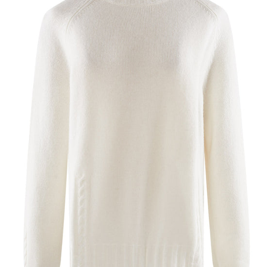 COMOBOCA 100% Cashmere Women's Mock Neck Knit Sweater