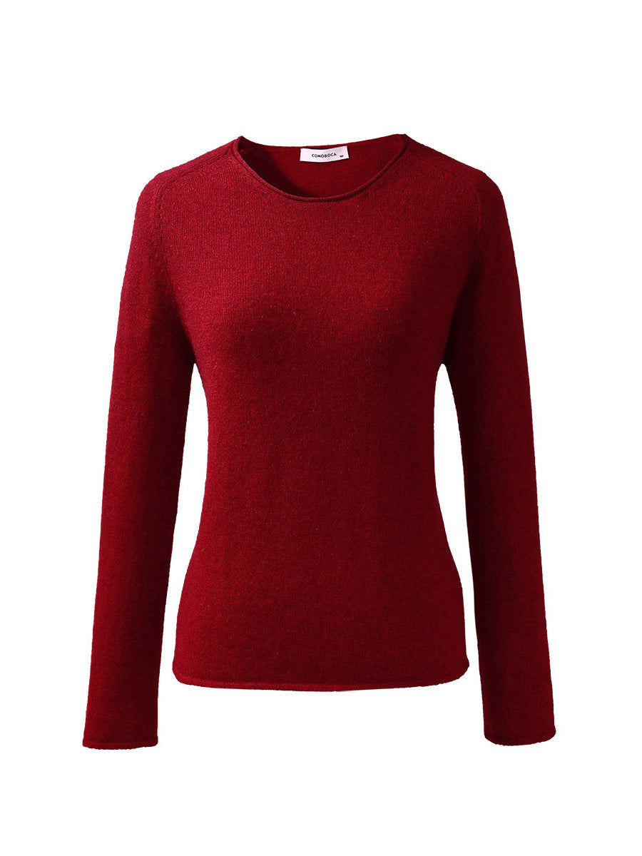 COMOBOCA 100% Cashmere Women's Loose Knit Sweater