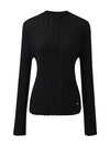 COMOBOCA Women's Ribbed Mock Neck Knit Sweater