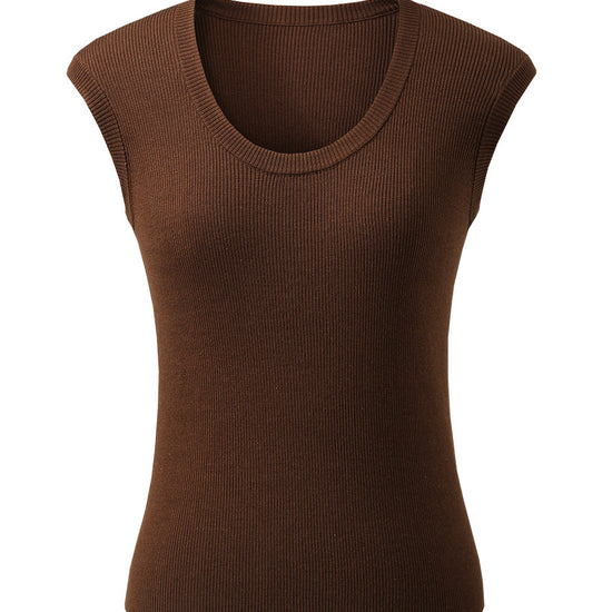 COMOBOCA Women's Ribbed V-Neck Tank Top