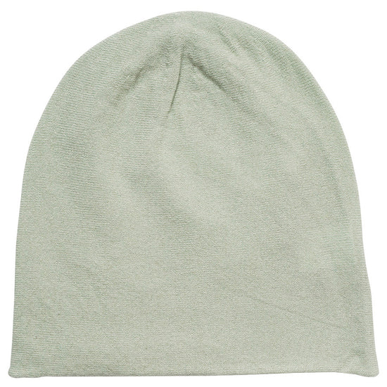 COMOBOCA Light Green 100% Cashmere Classic Slouchy Beanie