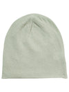 COMOBOCA Light Green 100% Cashmere Classic Slouchy Beanie