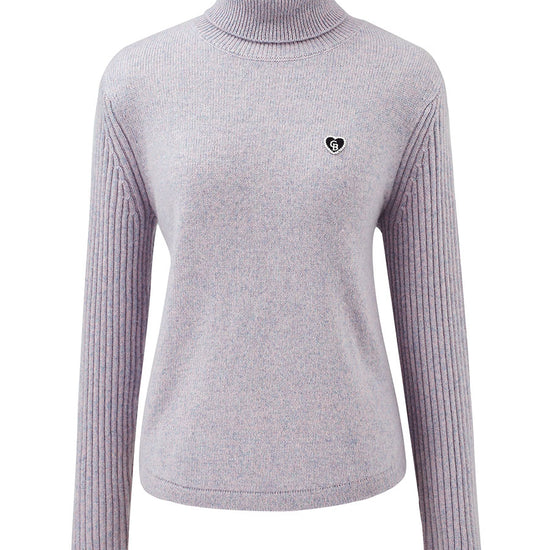 COMOBOCA 100% Cashmere Women's Turtleneck Knit Sweater