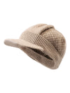 COMOBOCA 100% Cashmere Women's Knit Newsboy Cap
