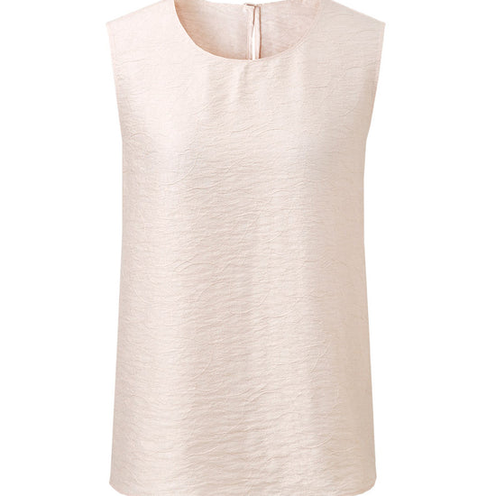 COMOBOCA Women's Textured Back Keyhole Tank Top