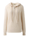 COMOBOCA 100% Cashmere Women's Half Zip Hoodie