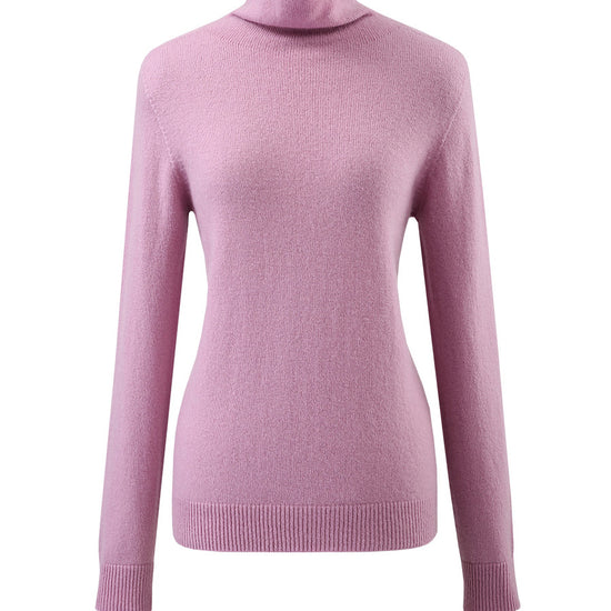 COMOBOCA 100% Wool Women's Ribbed Turtleneck Sweater