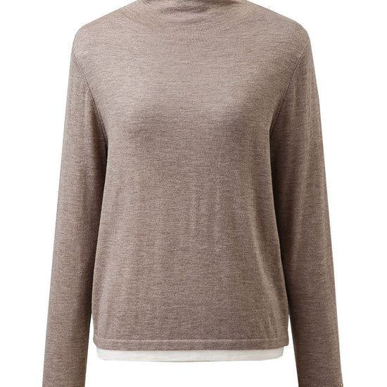 COMOBOCA 100% Wool Women's Lightweight Turtleneck Sweater