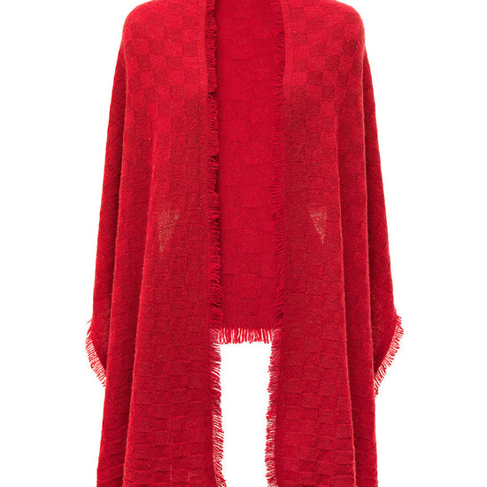 COMOBOCA 100% Cashmere Fringe Solid Color Shawl Scarf