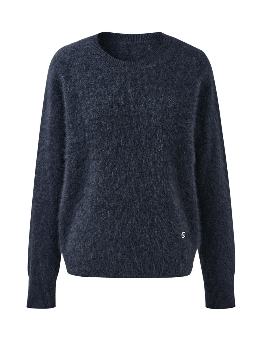 COMOBOCA Women's Wool Seamless Brushed Knit Sweater