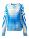 COMOBOCA 100% Wool Women's Striped Knit Pullover Sweater