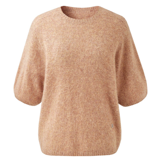 COMOBOCA Women's Wool Seamless Brushed Half Sleeve Knit Sweater