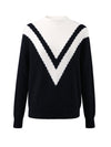 COMOBOCA 100% Cashmere Women's Mock Neck Knit Sweater