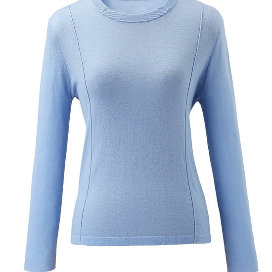 COMOBOCA Women's Essential Color-Blocked Knit Sweater