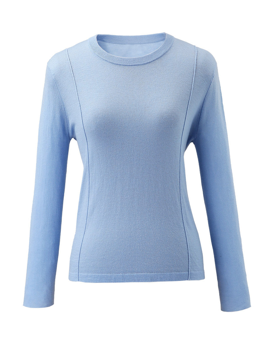 COMOBOCA Women's Essential Color-Blocked Knit Sweater