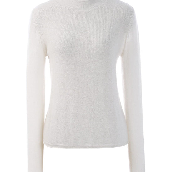 COMOBOCA 100% Cashmere Women's Round Neck Knit sweater