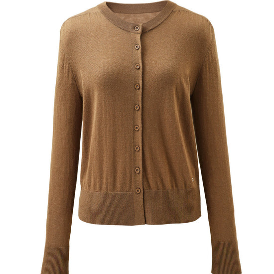 COMOBOCA Women's Classic Ribbed Button Up Cardigan