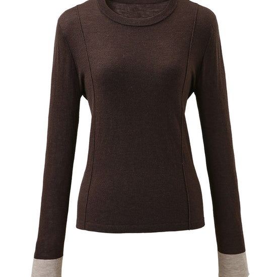 COMOBOCA Women's Essential Color-Blocked Knit Sweater