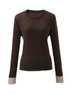 COMOBOCA Women's Essential Color-Blocked Knit Sweater