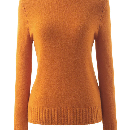 COMOBOCA 100% Cashmere Women's Mock Neck Knit Sweater