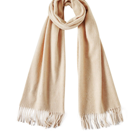 COMOBOCA 100% Wool Fringe Versatile Scarf