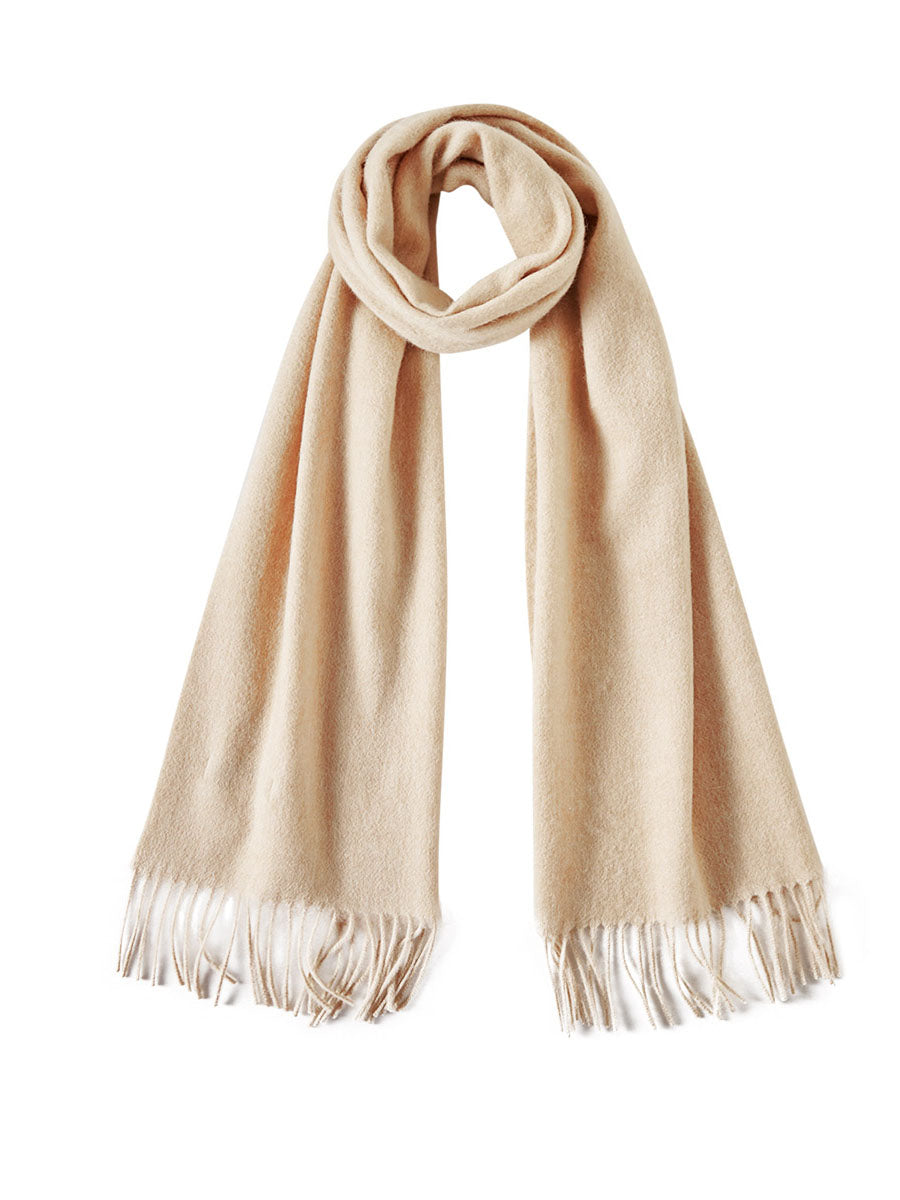 COMOBOCA 100% Wool Fringe Versatile Scarf