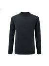 COMOBOCA 100% Cashmere Men's Mock Neck Knit Sweater