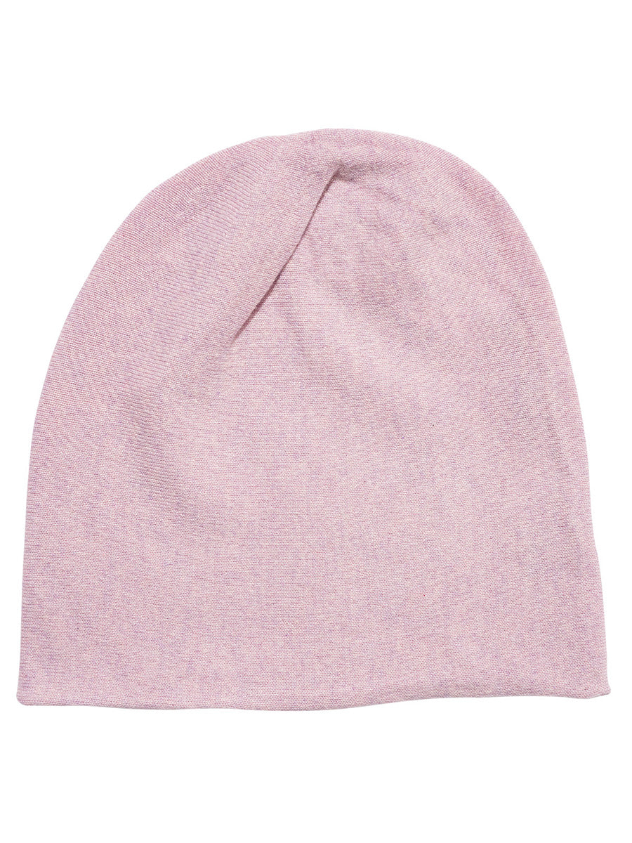 COMOBOCA Pink 100% Cashmere Classic Slouchy Beanie