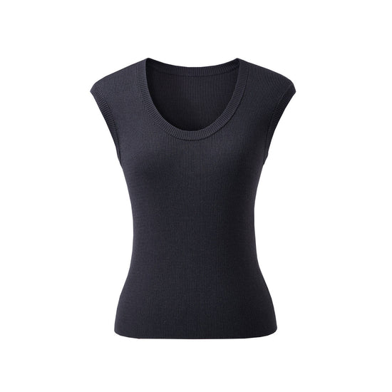 COMOBOCA Women's Ribbed V-Neck Tank Top