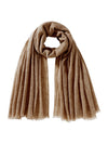 COMOBOCA 100% Cashmere Fringe Herringbone Scarf