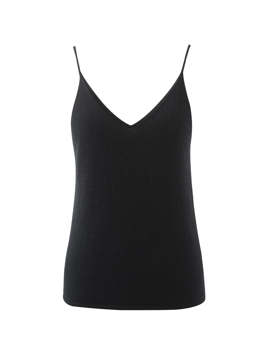 COMOBOCA 100% Cashmere Women's V-Neck Camisole