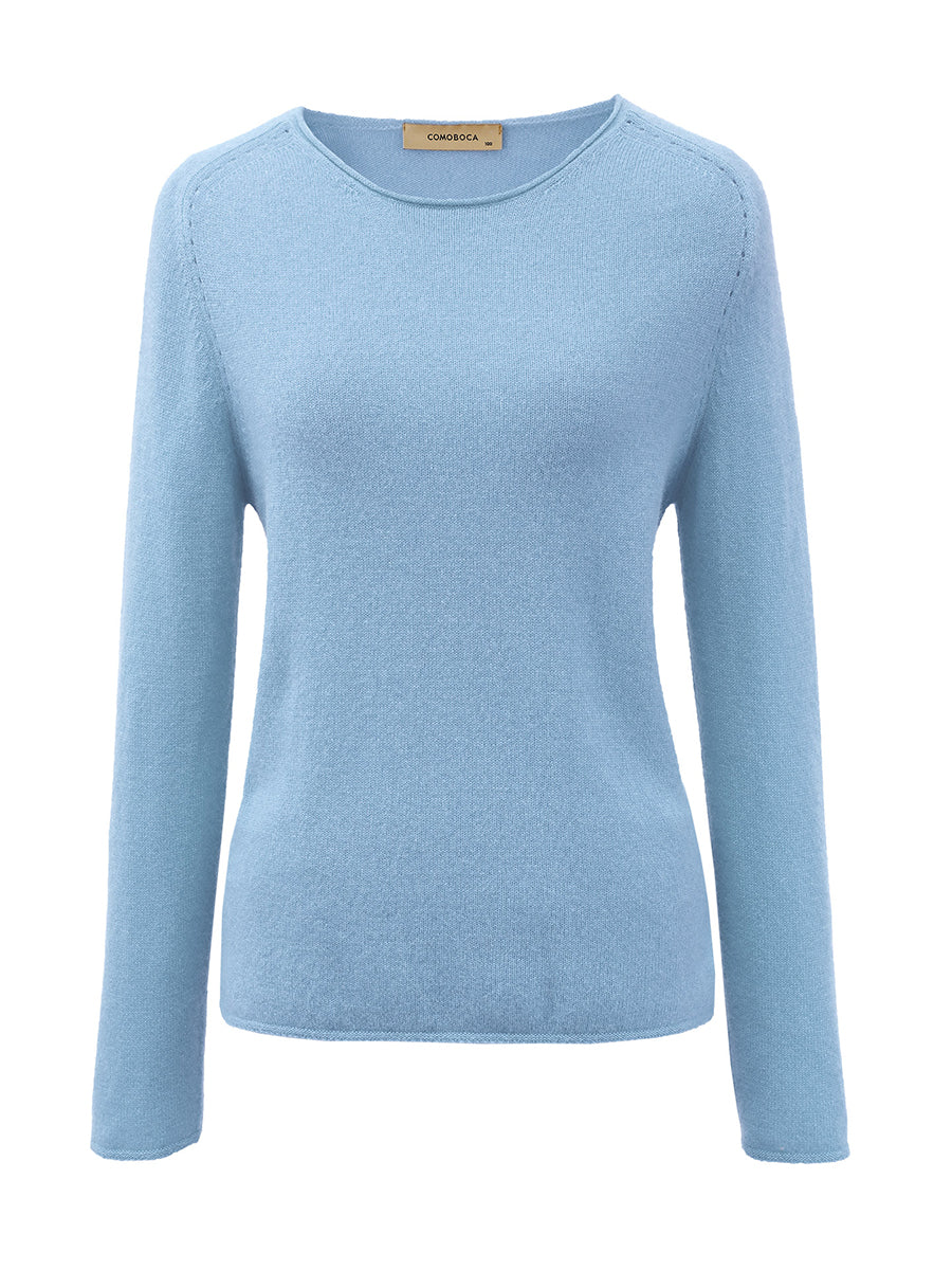 100% Cashmere Women's Loose Knit Sweater – COMOBOCA