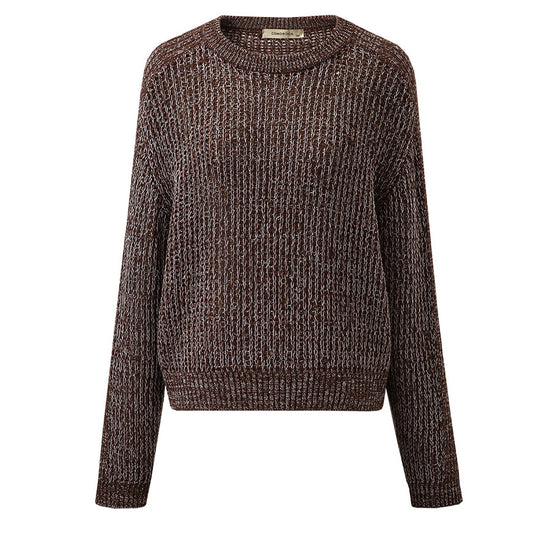 COMOBOCA 100% Wool Women's Ribbed Knit Sweater