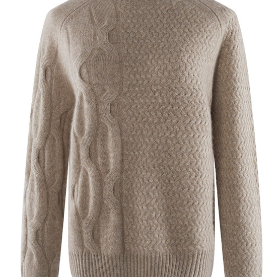 COMOBOCA 100% Cashmere Women's Mock Neck Knit Sweater