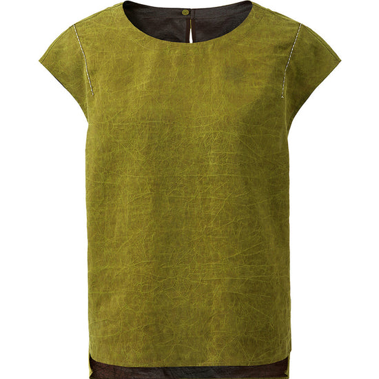 COMOBOCA 100% Mulberry Silk Women's Double Sided T-Shirt