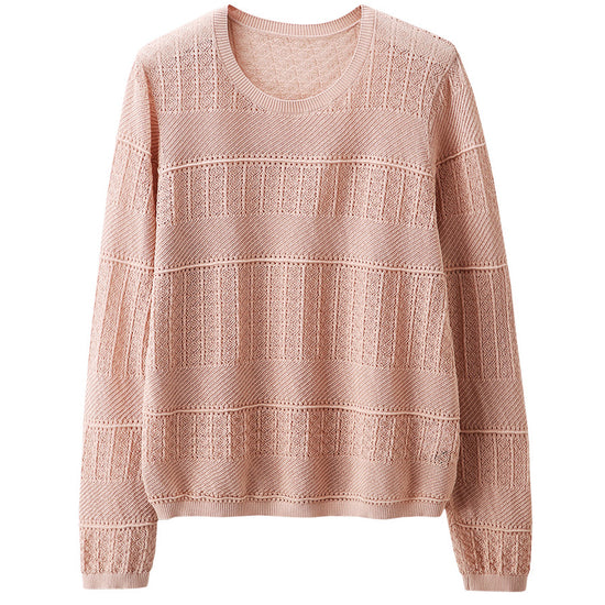 COMOBOCA Women's Stylish Textured Knit Sweater