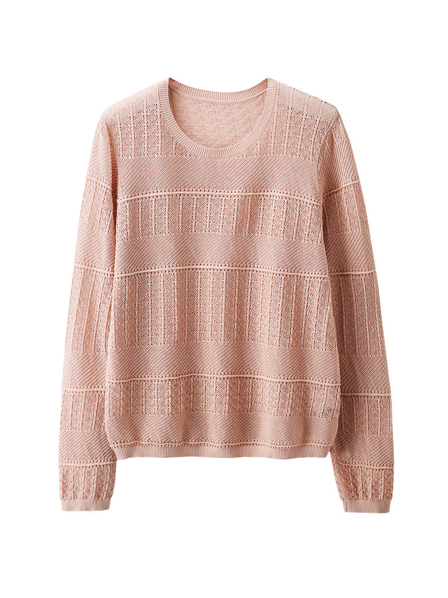 COMOBOCA Women's Stylish Textured Knit Sweater