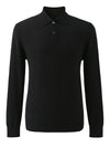COMOBOCA 100% Cashmere Men's Knit Polo Pullover Sweater