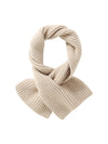 COMOBOCA 100% Cashmere Luxurious Ribbed Scarf