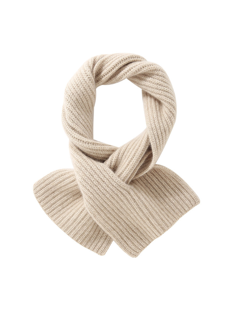 COMOBOCA 100% Cashmere Luxurious Ribbed Scarf