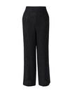 COMOBOCA Women's Elastic Waistband Crinkled Wide Leg Pants